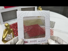 Copper inossidabile rete di filo tessuto vetro stratificato Anti acido 0,6 mm