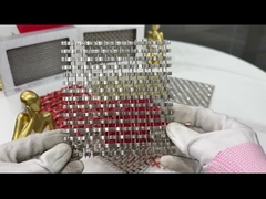 Griglia di filo di bronzo verniciato tessuto da 13 piedi per facciata di edificio