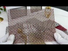 Particole di acciaio inossidabile di rame tessuto a maglia di filo 4 × 8 m per mobili