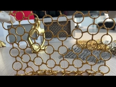 SHUOLONG PVD Metal Ring Mesh Curtain ISO9000 per parete divisoria