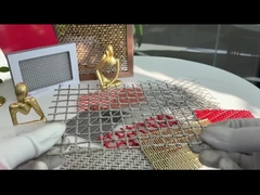 316 Acciaio inossidabile lamiere di maglia metallica decorativa 2'X2' 8ft lunghezza