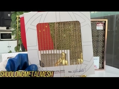 Cavo 0.2mm Mesh Glass Laminated Metal Fabrics per le applicazioni di vetro laminate