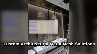 Rete metallica architettonica personalizzata per facciate e interni