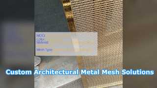 Tessuto in acciaio resistente con rete metallica architettonica personalizzata