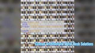 Rete metallica architettonica personalizzata per facciate di edifici moderni