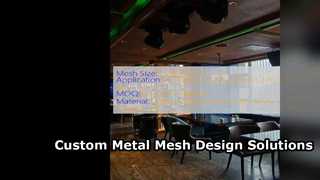 Custom Architectural Metal Mesh for Modern Facades