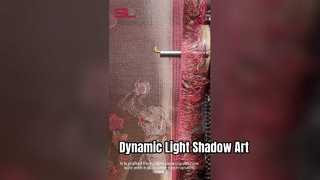 Ombra di luce dinamica di lusso in metallo da parete