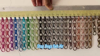 Protezione dagli insetti con zanzariera a catena in alluminio