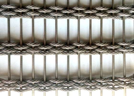Acciaio inossidabile tessuto flessibile Mesh Fabric Facade architettonico di 100x6m
