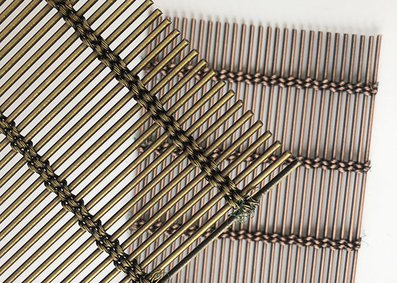 Ss316 metallo tessuto architettonico d'ottone antico Mesh Flexible Builing Facade Wire