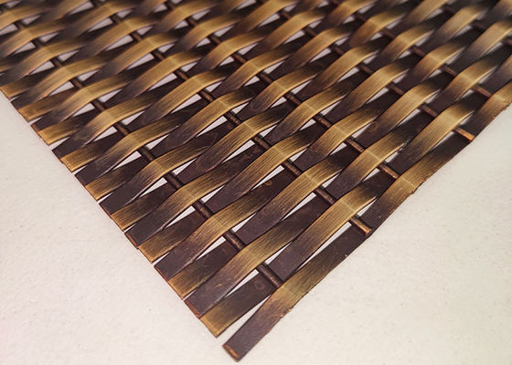 Spazio all'aperto architettonico della maglia metallica 6% dell'anti elevatore decorativo bronzeo