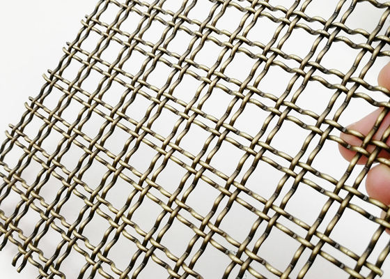 Spessore d'acciaio architettonico di Mesh Antique Brass 5mm del Governo decorativo