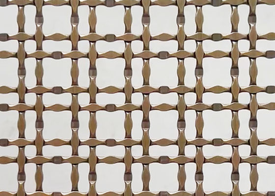 Cavo d'ottone Mesh For Partitions della piegatura della serratura dell'oggetto d'antiquariato bronzeo di acciaio inossidabile di AISI 316