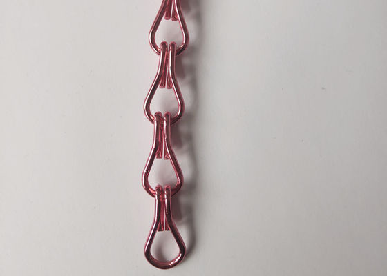 Il gancio del doppio di colore rosso ha anodizzato lo schermo a catena di alluminio 0.035KGS/M della mosca