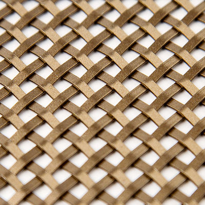 Cavo tessuto decorativo d'ottone di alluminio Mesh Durable Anodizing