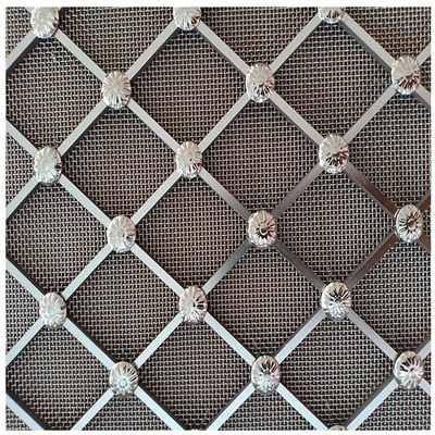 Griglie di rete di filo decorativa di tessuto di twill lucidato Eco-friendly
