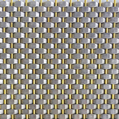 Diametro del filo 0,8 mm 2,0 mm pannello di maglia in acciaio inossidabile tessuto semplice per il muro di copertura