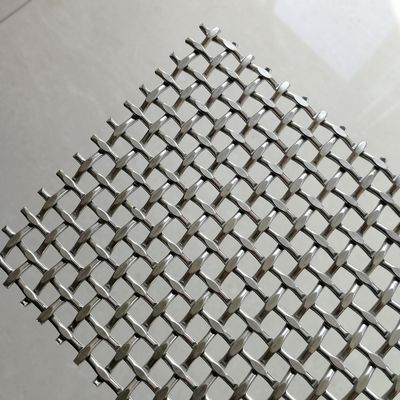 Rete metallica tessuta a diamante certificata ISO9001, area di apertura 42,2% per uso industriale pesante