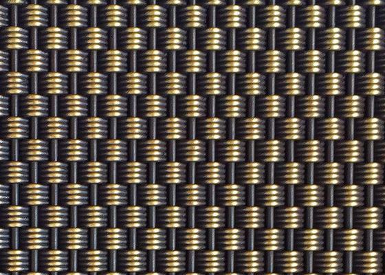 Maglia metallica architettonica 4.6mm dell'anti tessuto bronzeo