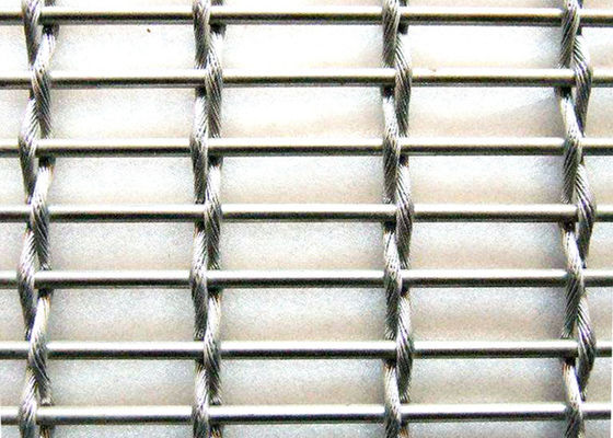 Cavo tessuto decorativo Mesh Crimped Architectural di eleganza del divisore cieco del metallo