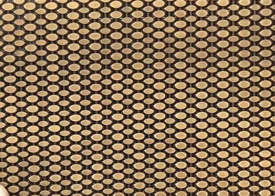 SS304 cavo tessuto architettonico Mesh Antique Brass Decorative Nets per rivestimento