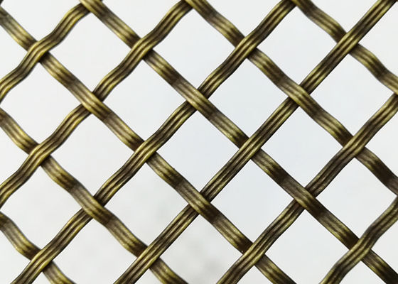 Cavo tessuto decorativo Mesh Brass Stainless Steel Cabinets dell'oggetto d'antiquariato 2mm