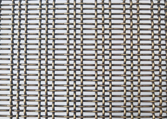Bronzato colori il cavo unito Mesh Decorative Woven di acciaio inossidabile di 3.6mm