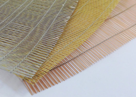 Cavo laminato di vetro bronzeo riciclato Mesh Art Copper Woven di colore 70%
