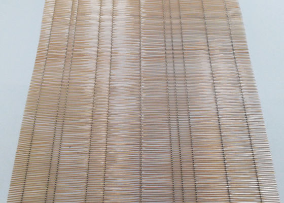 Cavo laminato di vetro bronzeo riciclato Mesh Art Copper Woven di colore 70%
