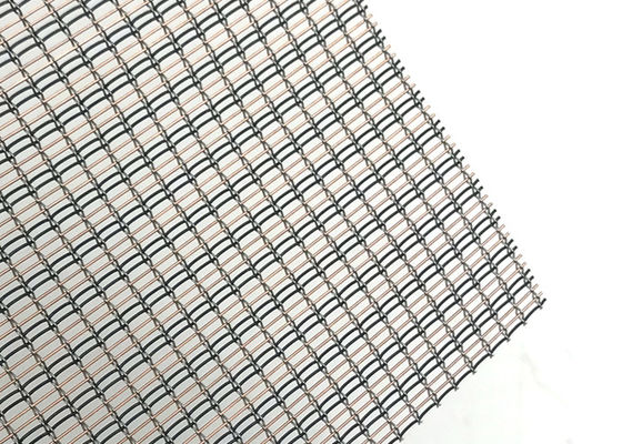 Vetro blu decorativo di lusso di colore con metallo Mesh Interlayer Plain Woven