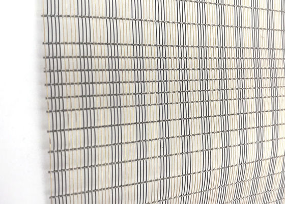 Larghezza fine decorativa ultra sottile di Mesh Laminated Glass Fabrics 2.5m del metallo