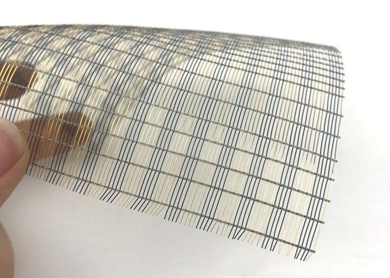 Larghezza fine decorativa ultra sottile di Mesh Laminated Glass Fabrics 2.5m del metallo