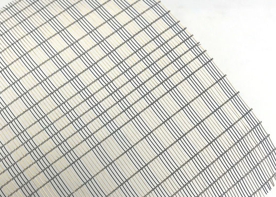 Larghezza fine decorativa ultra sottile di Mesh Laminated Glass Fabrics 2.5m del metallo