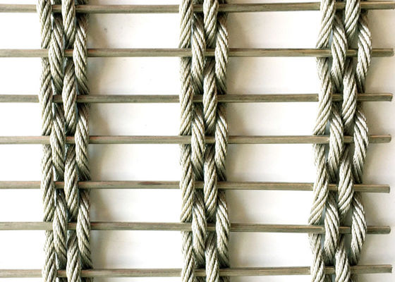 Acciaio inossidabile tessuto flessibile Mesh Fabric Facade architettonico di 100x6m