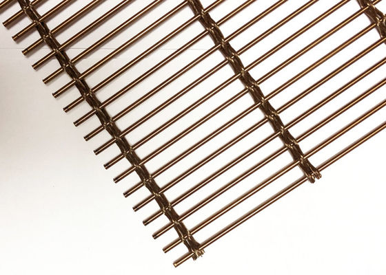 Acciaio inossidabile Mesh For Facade architettonico di Rose Golden Flexible Cable Wire