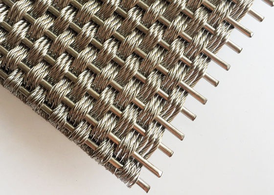 Coperture di colonna d'acciaio architettoniche 5.5mm decorative di Mesh Flexible Metal Woven For