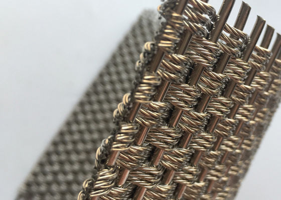 Coperture di colonna d'acciaio architettoniche 5.5mm decorative di Mesh Flexible Metal Woven For