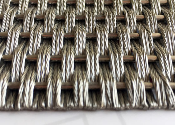 Metalli decorativo acciaio inossidabile Mesh For Wall Coverings architettonico di 2.5m x di 5m