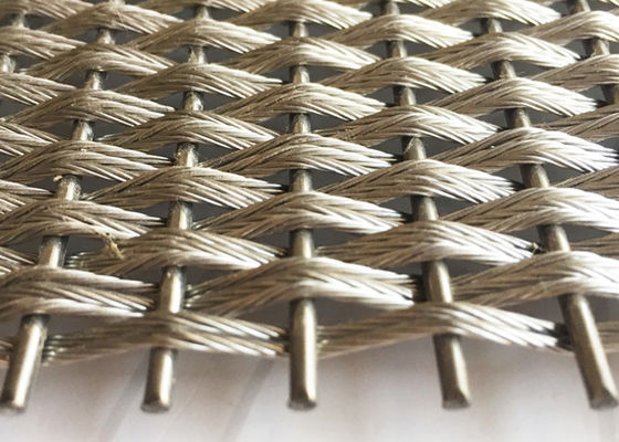 Metalli decorativo acciaio inossidabile Mesh For Wall Coverings architettonico di 2.5m x di 5m