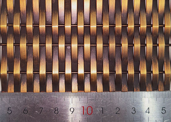 Spazio all'aperto architettonico della maglia metallica 6% dell'anti elevatore decorativo bronzeo