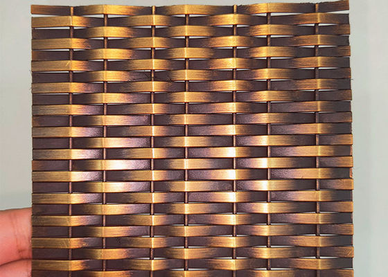 Spazio all'aperto architettonico della maglia metallica 6% dell'anti elevatore decorativo bronzeo