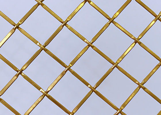 Governo tessuto architettonico di Mesh For Stainless Steel Fabrics del metallo di colore dell'oro di 83%
