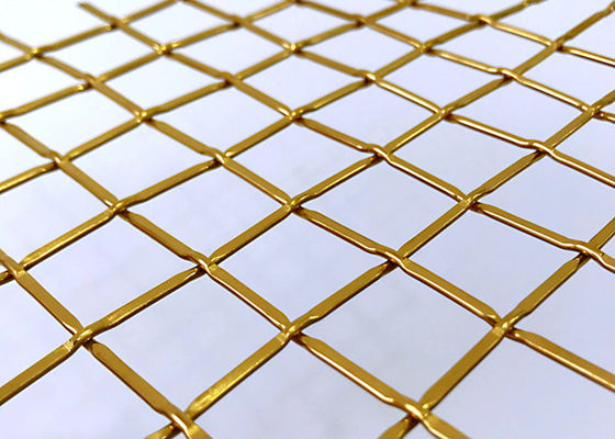 Governo tessuto architettonico di Mesh For Stainless Steel Fabrics del metallo di colore dell'oro di 83%