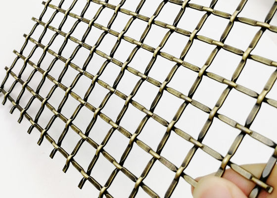 3.0m x 1.5m tessuti hanno unito il metallo architettonico Mesh Decorative Cabinet Insert