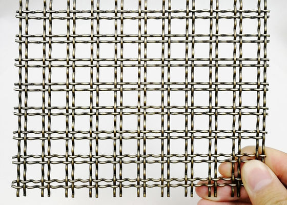 Spessore d'acciaio architettonico di Mesh Antique Brass 5mm del Governo decorativo