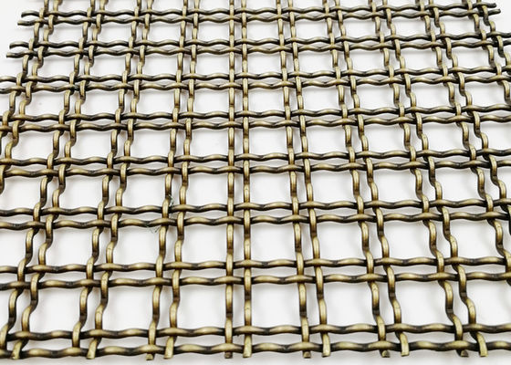 Spessore d'acciaio architettonico di Mesh Antique Brass 5mm del Governo decorativo