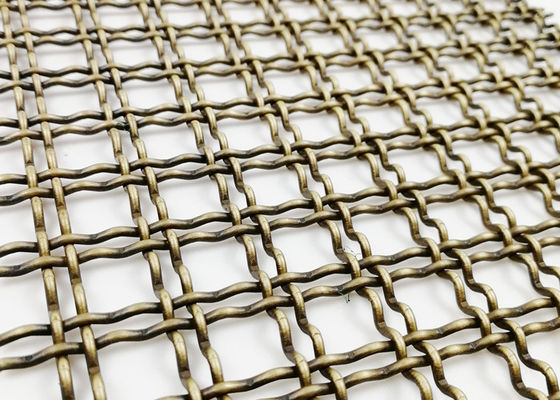 Spessore d'acciaio architettonico di Mesh Antique Brass 5mm del Governo decorativo