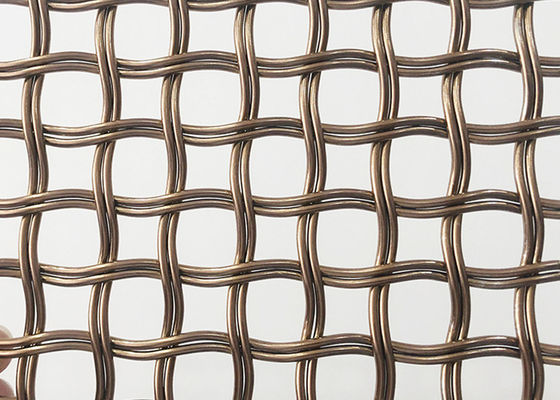 Schermo architettonico di Mesh Gold Color Decorative Wire del metallo di spazio all'aperto di 52%