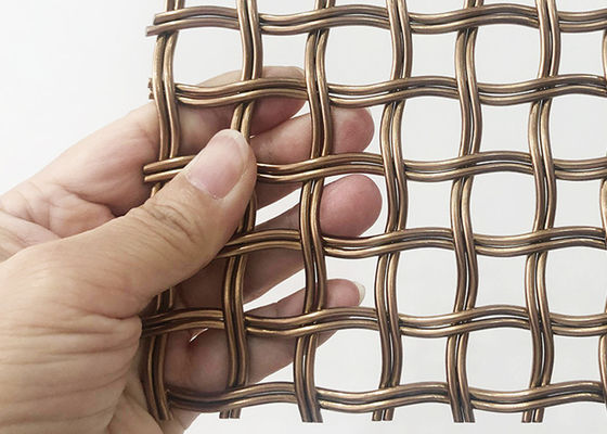 Schermo architettonico di Mesh Gold Color Decorative Wire del metallo di spazio all'aperto di 52%