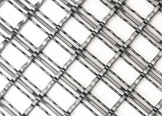 cavo tessuto architettonico Mesh Partition Panel Decorative Metal di colore nero di 4.4mm